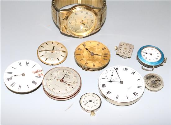 Collection of watch parts etc